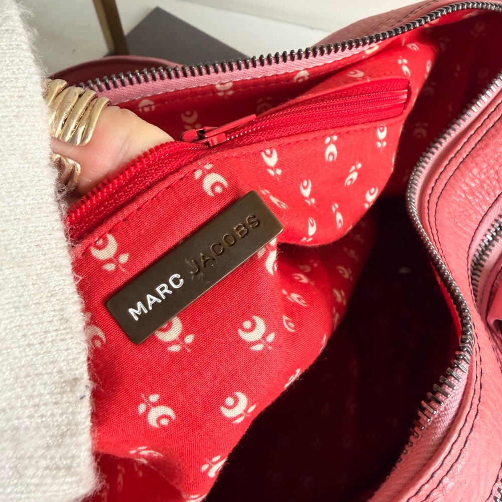 Marc Jacobs Pink Leather Satchel Bag - Picture 4 of 6